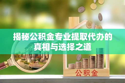 贺州揭秘公积金专业提取代办的真相与选择之道
